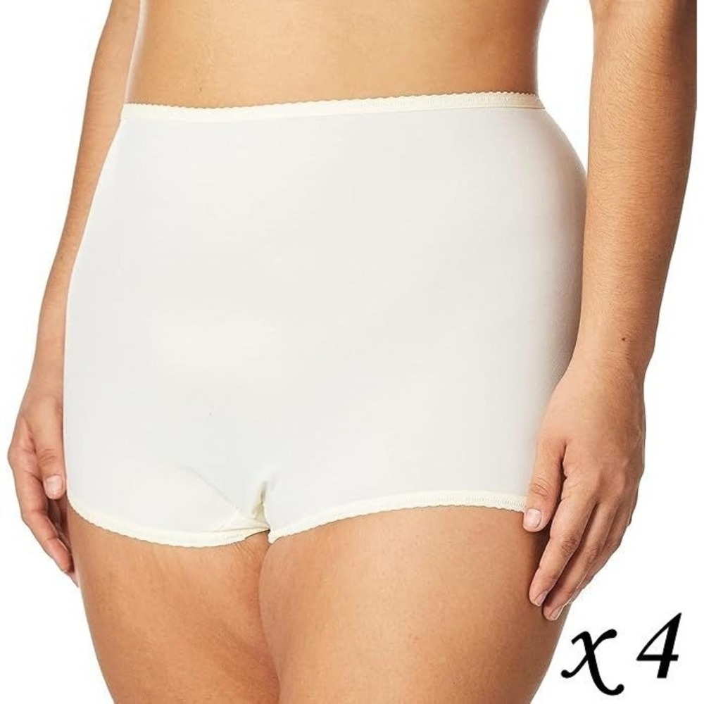 4 Bali Women's Skimp Skamp Smoothing Stretch Panties #2633 - Moonlight - 4X/11